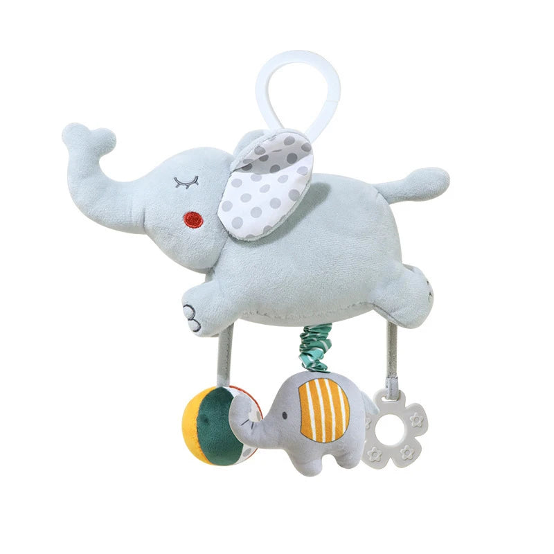 Baby Toys 0 12 Months Plush Animals Rattles for Baby Portable Hanging Crib Car Seat Stroller Toys Sensory Toys for Newborn Gifts