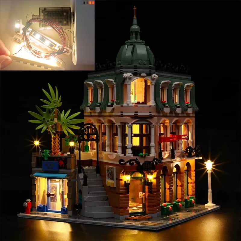 （No LEGO, Just Light）Usb Light Kit for Lego 10297 Boutique Hotel Building