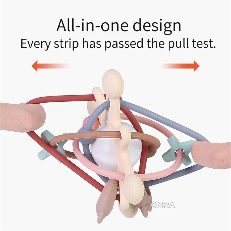 Rattle & Sensory Teether Bed Bell Silicone Montessori Ball Newborn Baby Toys Children'S Kids Gift Development Games 0 36 Months