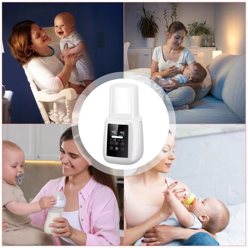 Baby Bottle Warmer Baby Milk Warmer Automatic Shutdown Breastmilk Heater Baby Food Heater Safe & Fast Feeding Bottle Warmer For