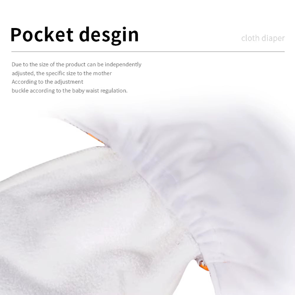 4Pcs/Set Eco-Friendly Cloth Diaper Ecological Reusable Baby Diapers