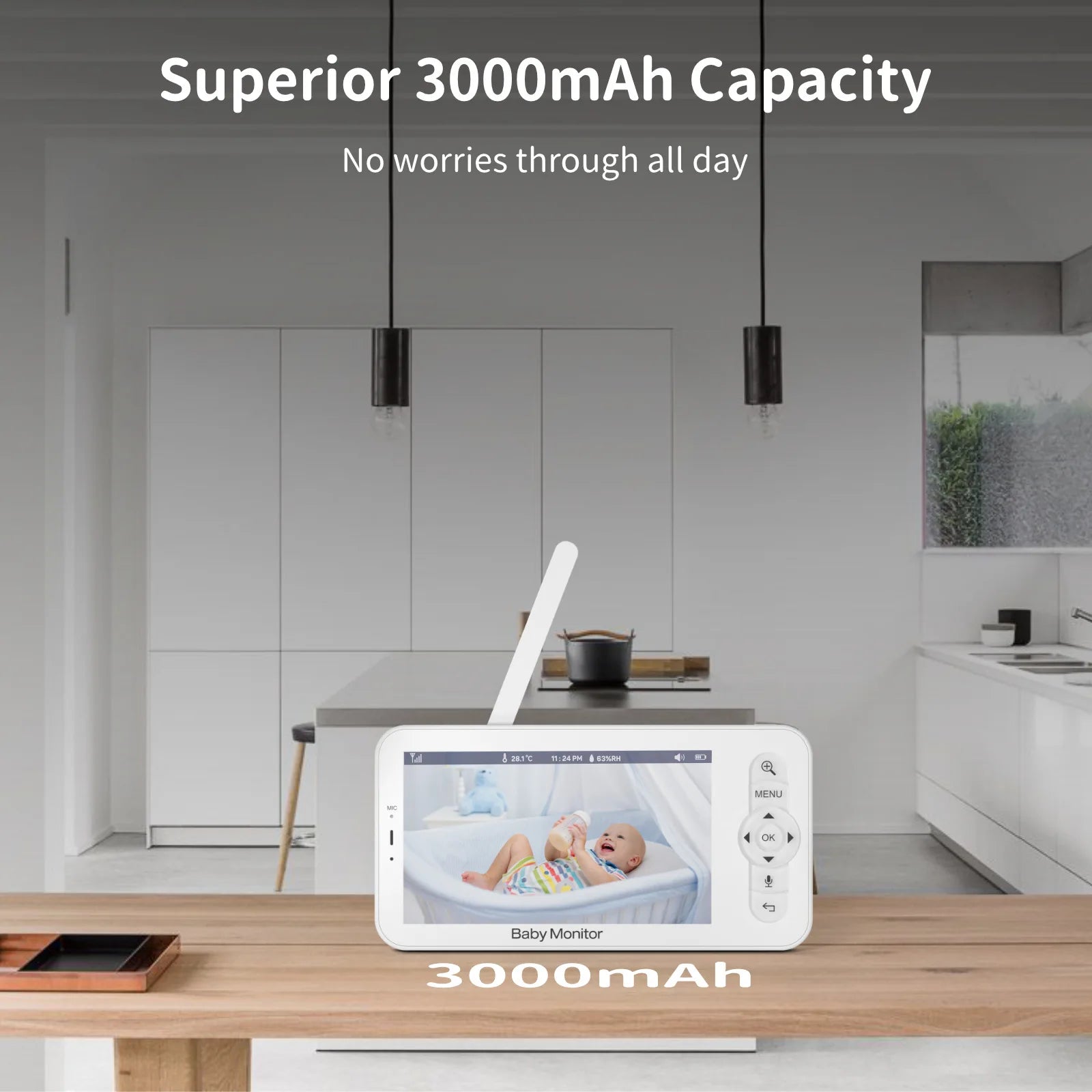 Wifi Baby Monitor Babyphone Video Baby Camera Bebe Nanny HD 5 Inch LCD Mobile Phone APP Control PTZ Lullabies for New Born