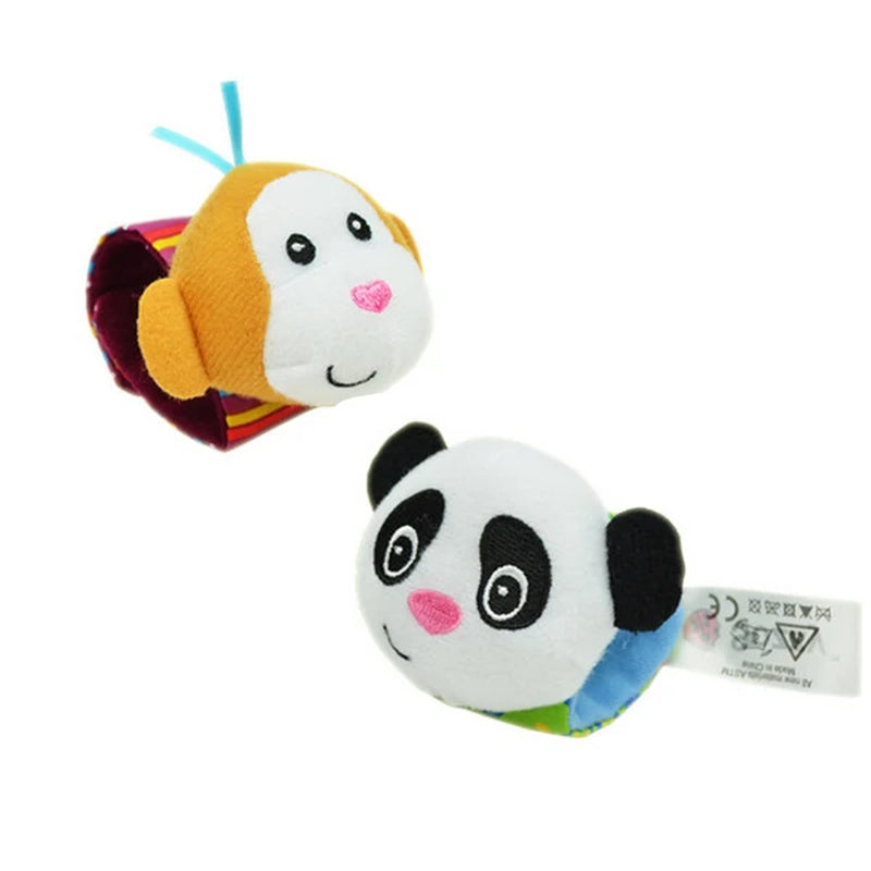 Baby Toy Baby Rattles Toys Animal Socks Wrist Strap with Rattle Baby Foot Socks Bug Wrist Strap Baby Socks