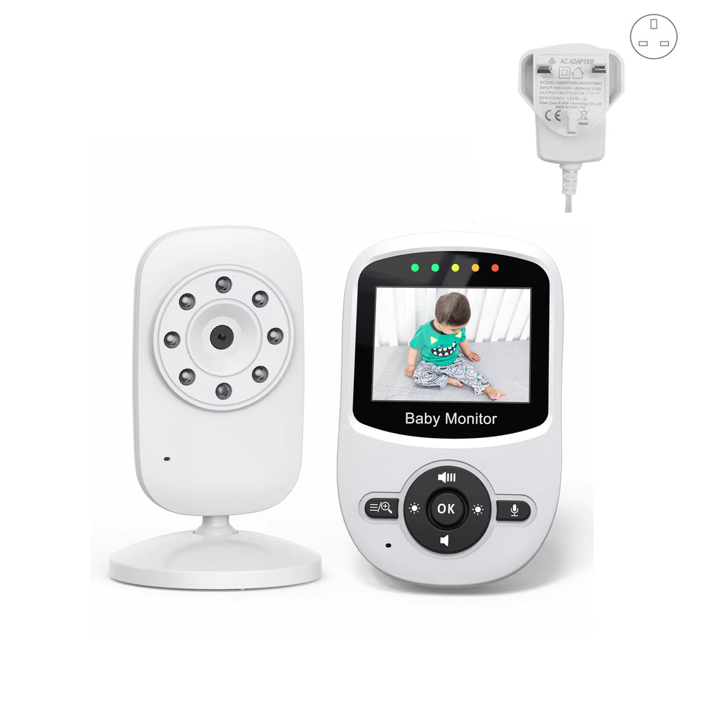 2.4 Inch Wireless Video Baby Monitor High Resolution Baby Nanny Security Camera Night Vision Temperature Monitoring