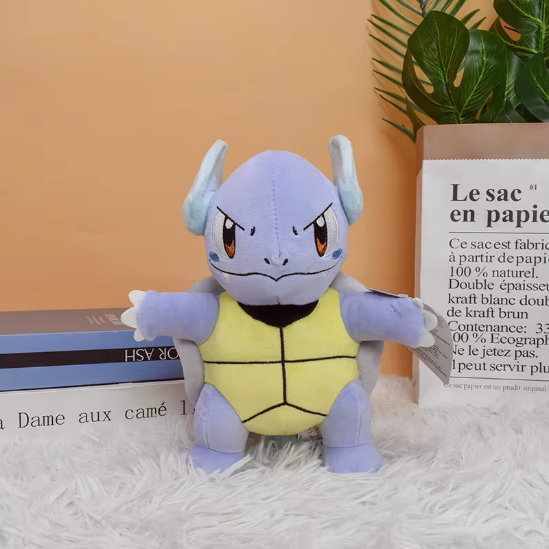 Wartortle Peluche Pokemon Plush Toys Stuffed Dolls Cartoon Cute Dolls Kawaii Birthday Christmas Gift for Kids Friends Collection