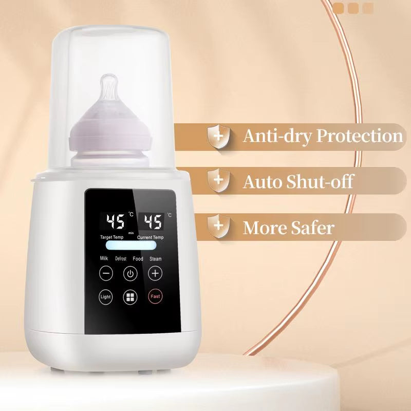 Baby Bottle Warmer Baby Milk Warmer Automatic Shutdown Breastmilk Heater Baby Food Heater Safe & Fast Feeding Bottle Warmer For