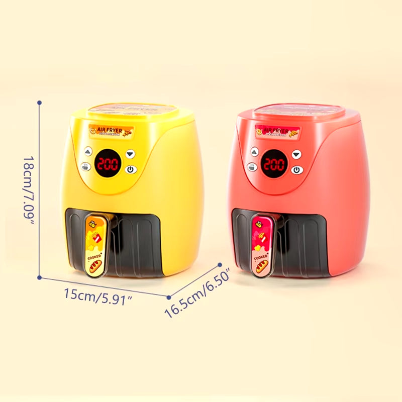 Simulation Air Fryer Cooking Toy Child Educational Toy Role-Play Kitchen Toy Montessori Toddler Pretend-Play Toy