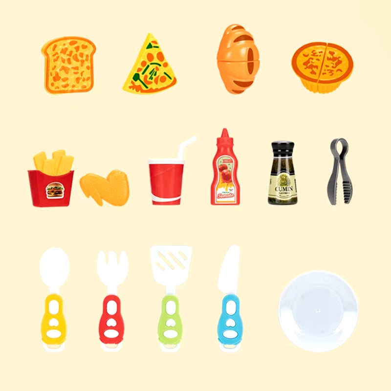 Simulation Air Fryer Cooking Toy Child Educational Toy Role-Play Kitchen Toy Montessori Toddler Pretend-Play Toy