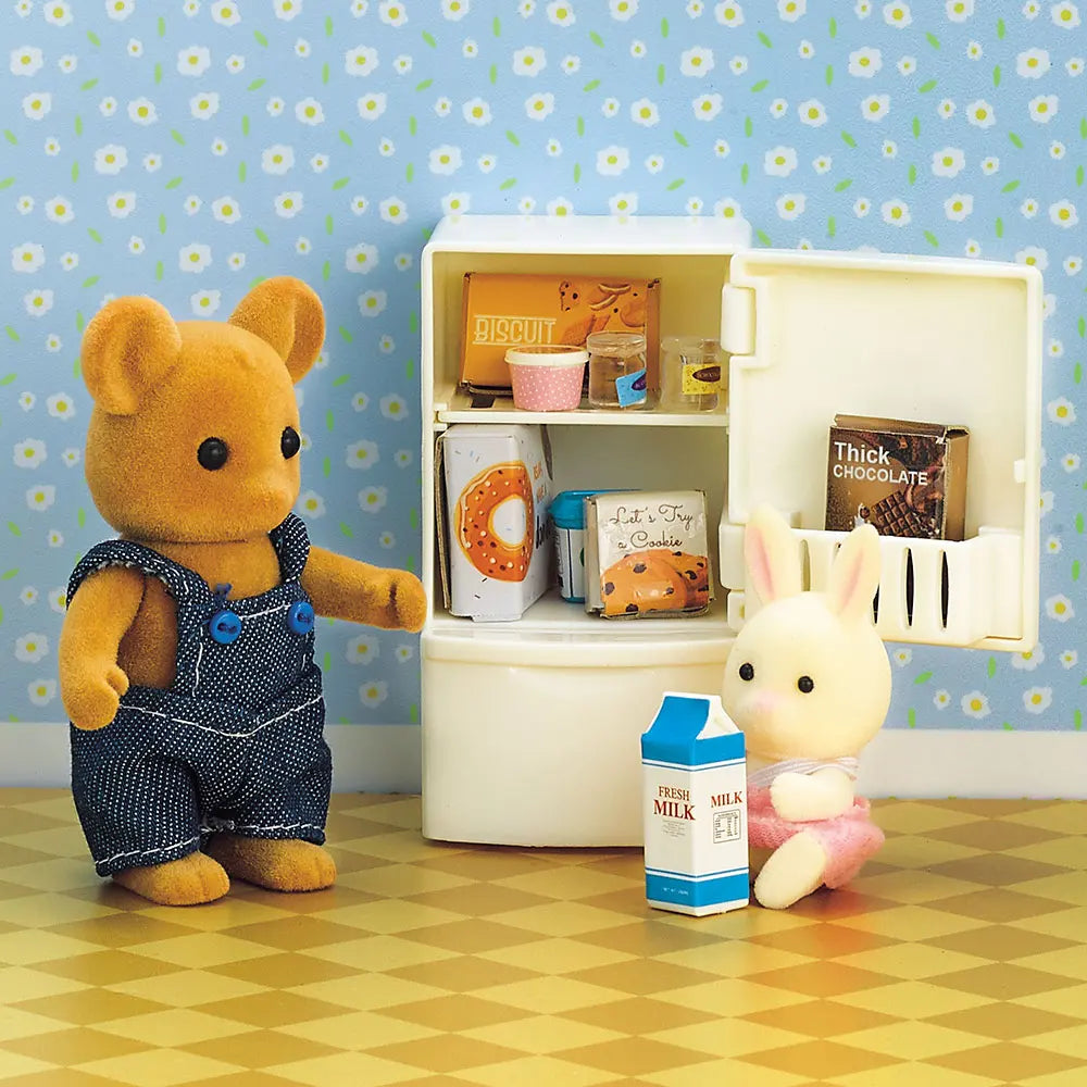 1:12 Miniature Furniture Forest Family Kitchen Toy Dining Table Dollhouse Accessories Bathroom Pretend Play for Girl Gifts Toys