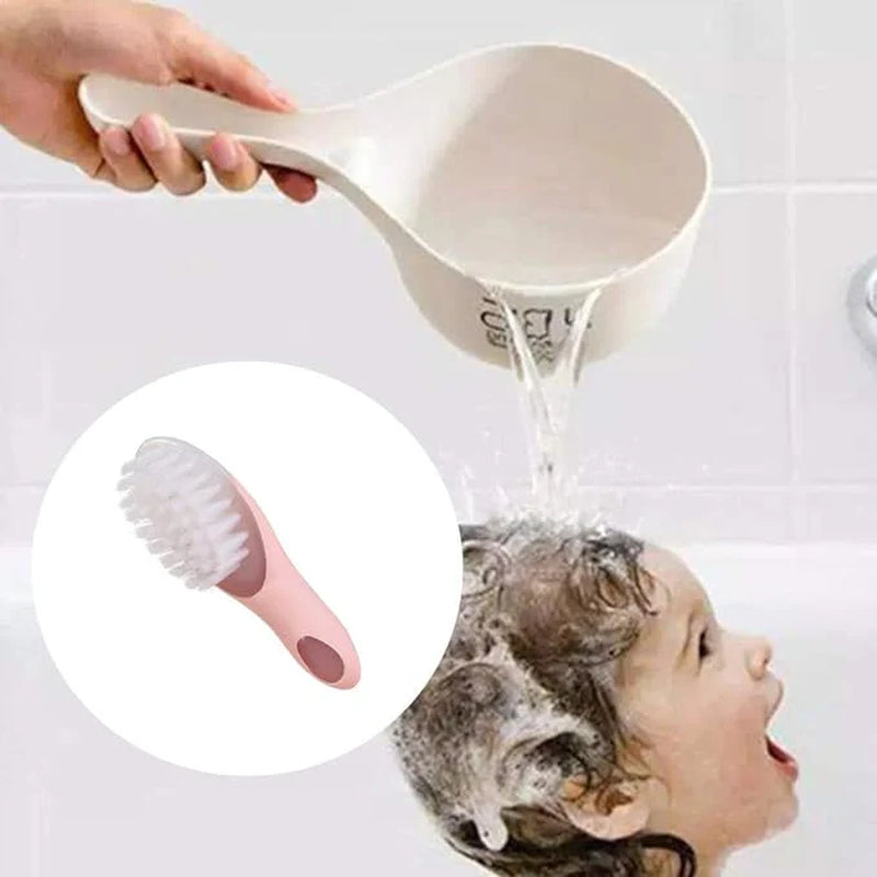 Baby Brush Comb Cute Pink Hair Brush Newborn Comb Infant Baby Hair Care Baby Shower Gift Set of 2