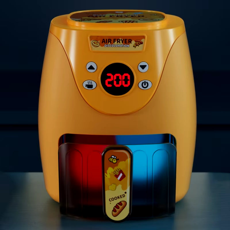 Simulation Air Fryer Cooking Toy Child Educational Toy Role-Play Kitchen Toy Montessori Toddler Pretend-Play Toy
