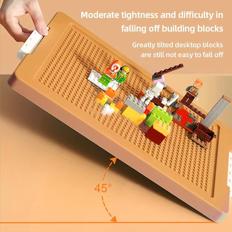 Building Blocks Toys Storage Box for Lids Brick Shaped Plastic Kids Bin Child Toy Containers Sundries Stackable Organizer