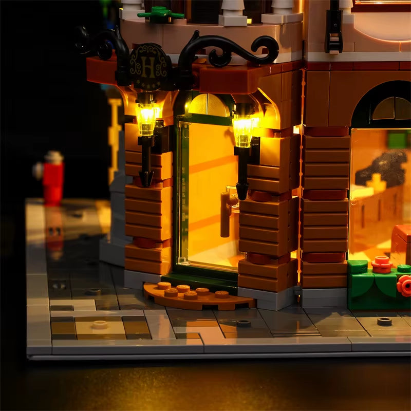 （No LEGO, Just Light）Usb Light Kit for Lego 10297 Boutique Hotel Building